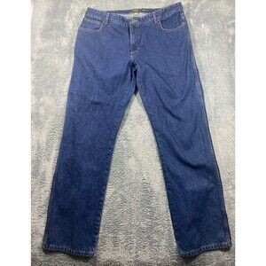 Cabelas Relaxed Fit Jeans Mens 40 x 37 Blue Denim 100% Cotton Work Straight Leg